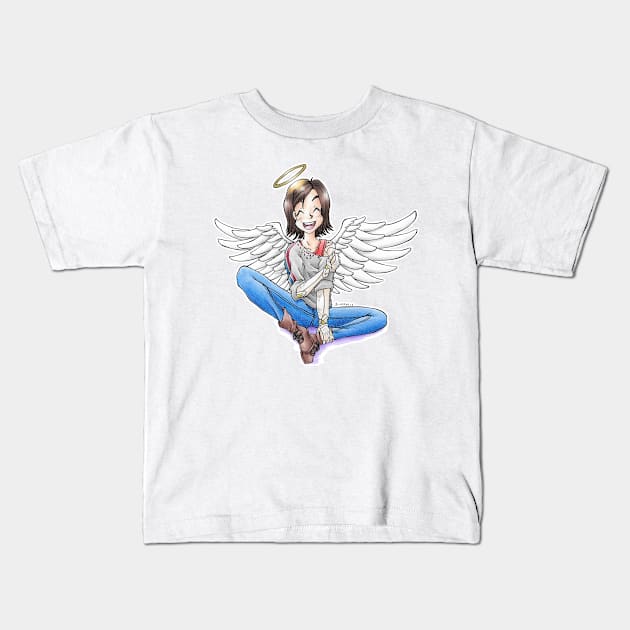 Chibi Angel Kids T-Shirt by KranberriJam